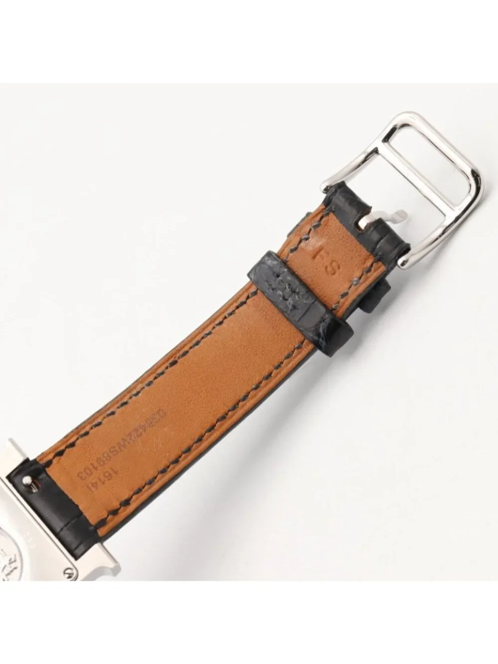 Hermes Watch H Diamond Bezel White Shell Stainless Steel